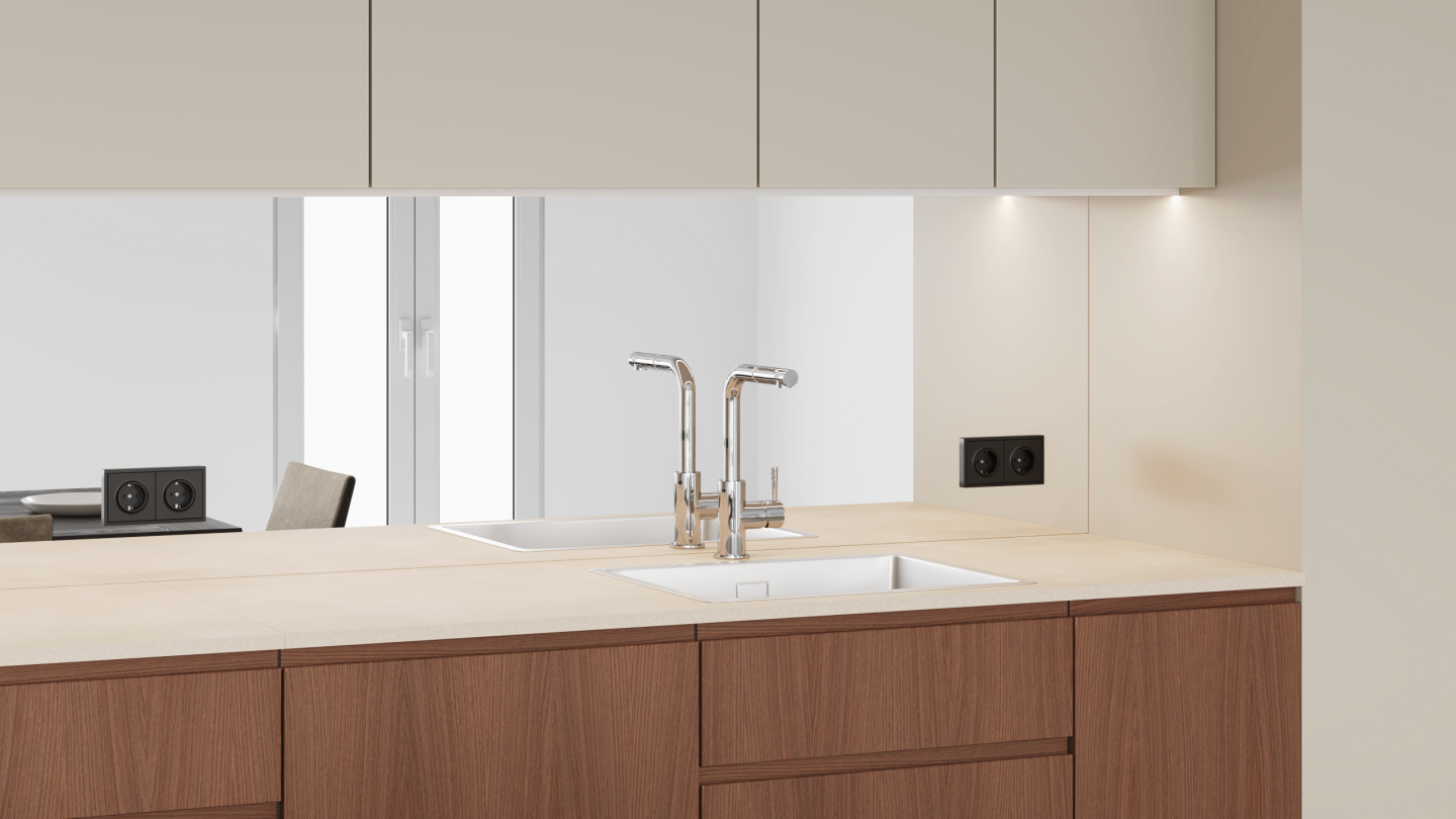 plum living Cuisine Noyer naturel, Lin