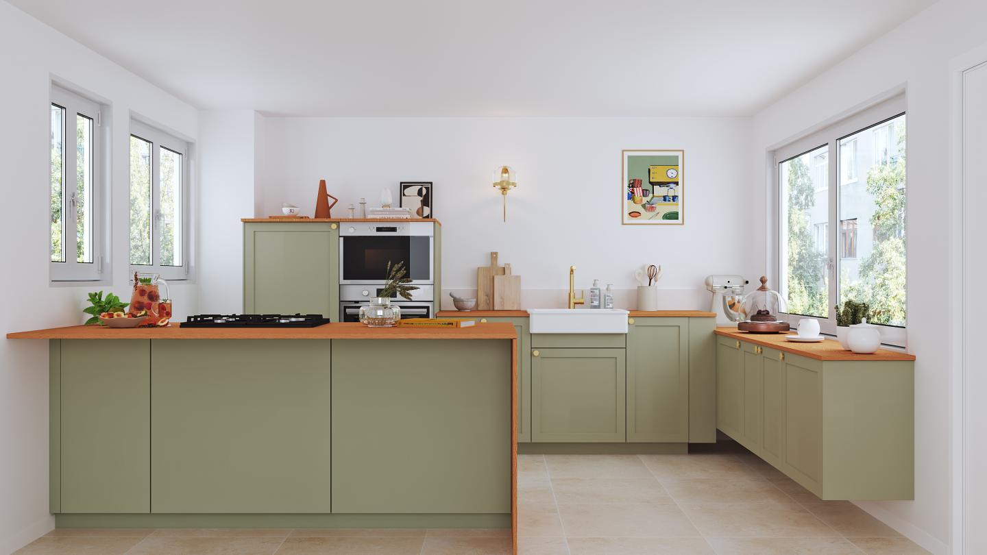 plum living Kitchen Green 05 - Stone