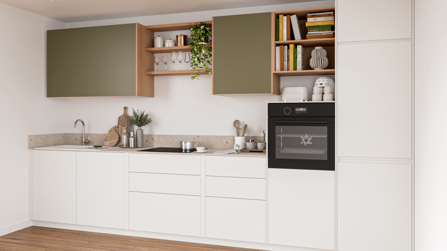 plum living Cuisine Blanc pur, Moss