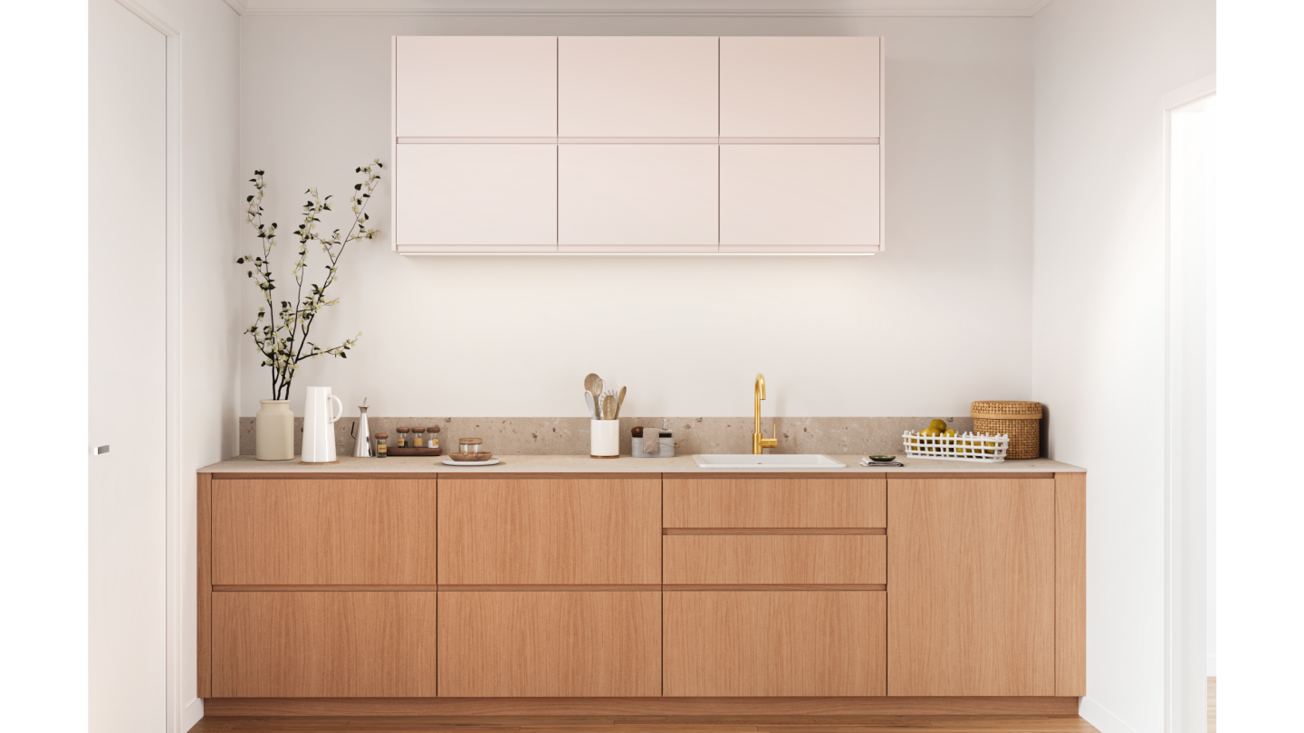 plum living Kitchen Natural Oak, Beige 01 - Beige rosé