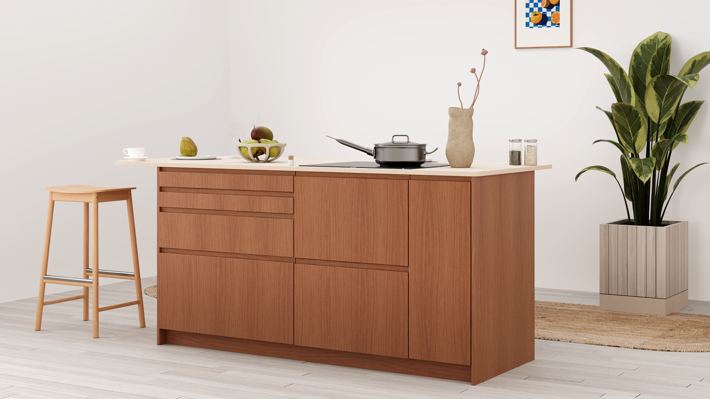 plum living Cuisine Chêne miel
