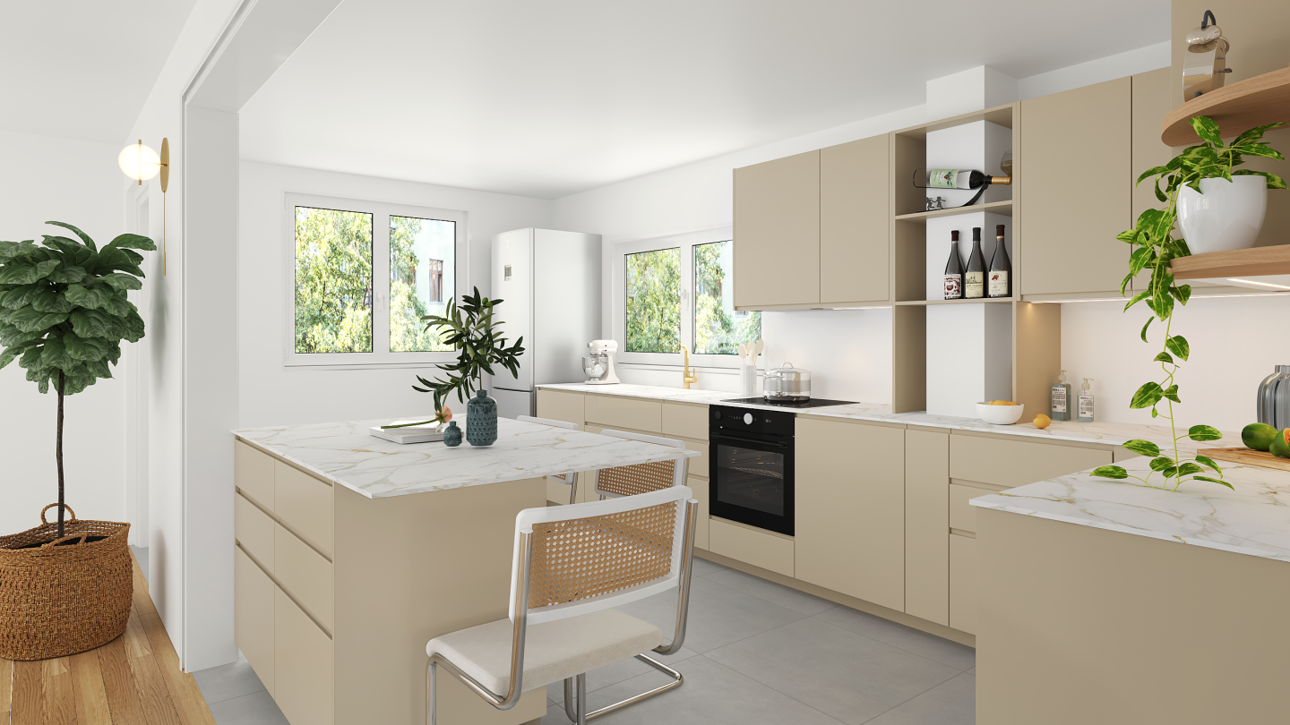 plum living Kitchen Beige 04 - Lin