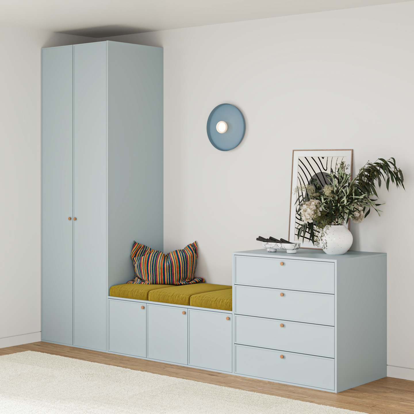 plum living Bedroom Blue 04 - Ciel voilé