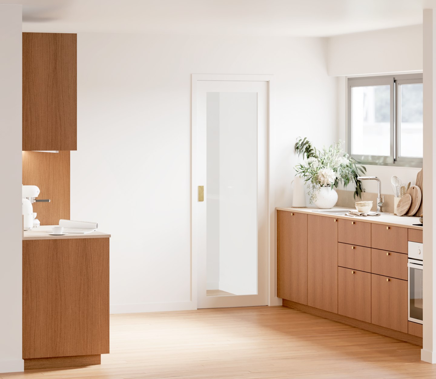 plum living Kitchen Honey oak