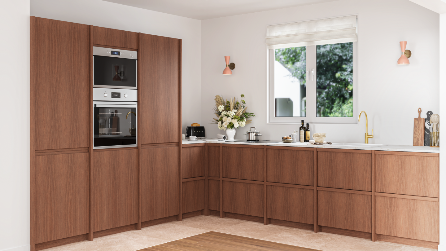 plum living Küche Walnuss Natur