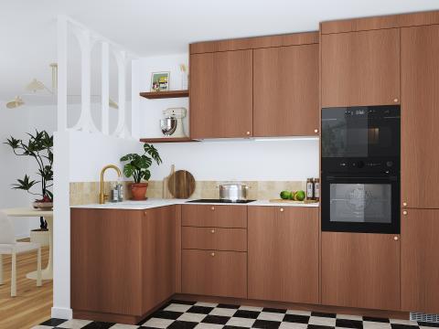 plum living Kitchen Natural Walnut