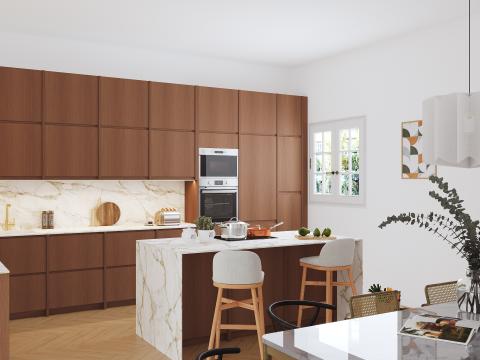 plum living Kitchen Natural Walnut