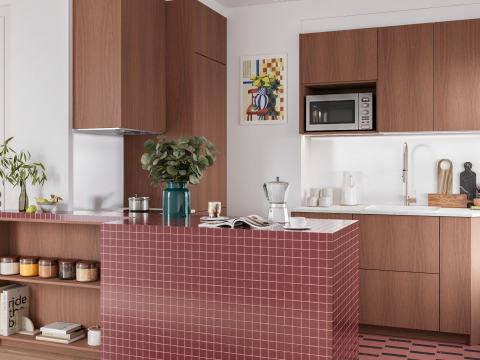 plum living Cuisine Noyer naturel