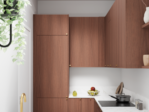 plum living Kitchen Natural Walnut