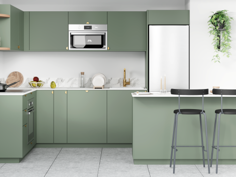 plum living Kitchen Green 03 - Vert de gris
