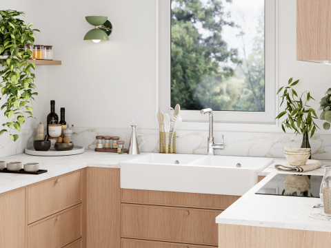 plum living Kitchen Natural Oak
