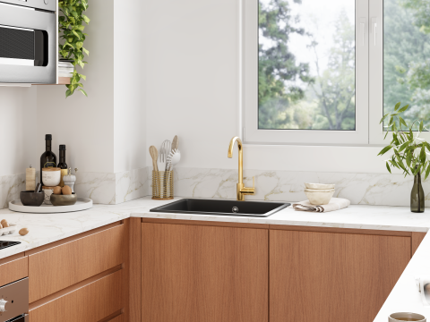 plum living Küche Honig Eiche
