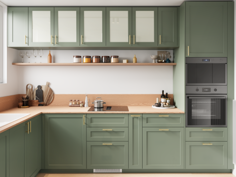 plum living Kitchen Green 03 - Vert de gris