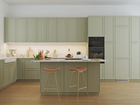 plum living Kitchen Green 05 - Stone