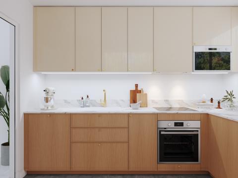 plum living Küche Beige 05 - Ivoire, Honig Eiche