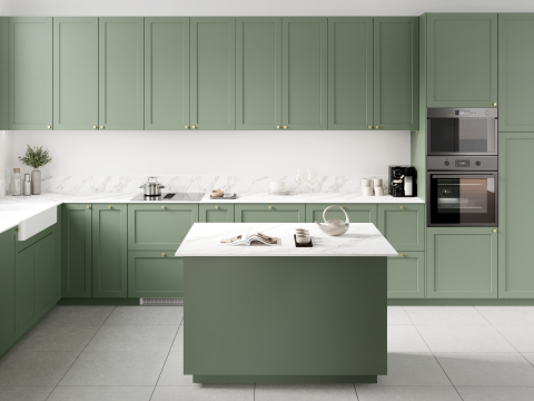 plum living Kitchen Green 03 - Vert de gris