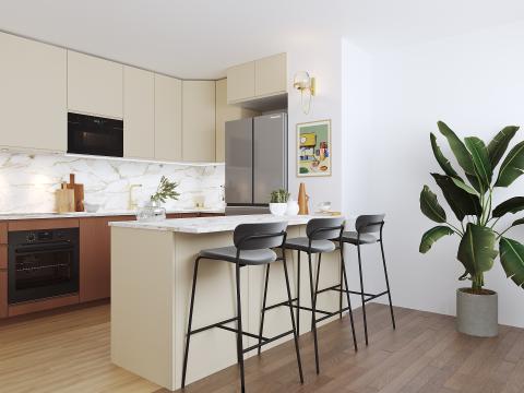 plum living Kitchen Beige 05 - Ivoire