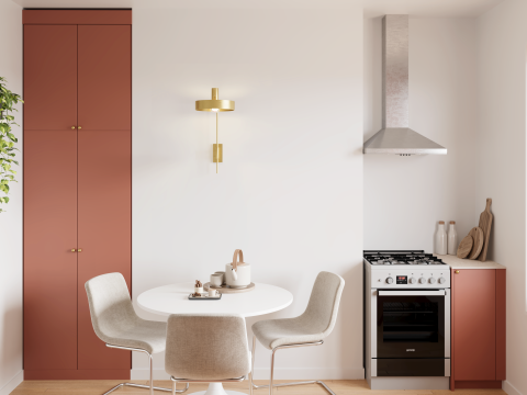plum living Kitchen Red 02 - Argile