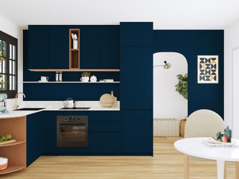 plum living Cuisine Bleu nuit