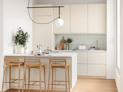 plum living Kitchen Beige 05 - Ivoire