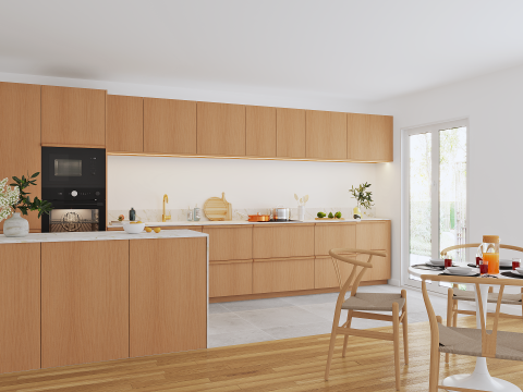plum living Kitchen Natural Oak