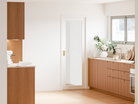 plum living Kitchen Honey oak