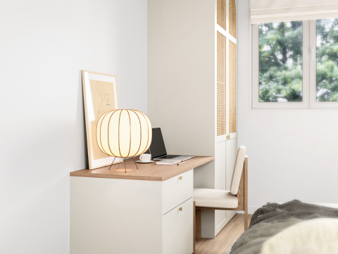 plum living Desk Beige 06 - Galet