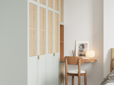 plum living Bedroom Green 01 - Amandier grisé