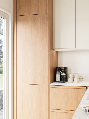 plum living Küche Beige 05 - Ivoire, Honig Eiche