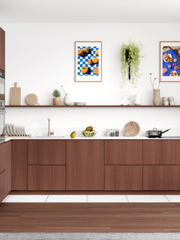 plum living Cuisine Noyer naturel