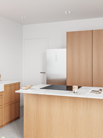 plum living Kitchen Honey oak