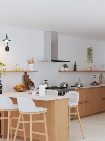plum living Kitchen Natural Oak