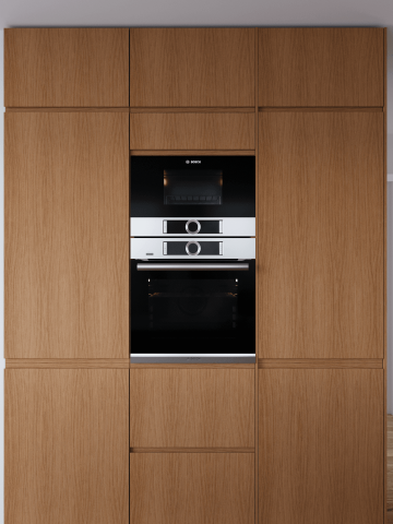 plum living Kitchen Beige 05 - Ivoire, Honey oak