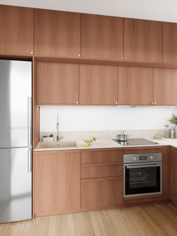 plum living Cuisine Noyer naturel, Moka, Lin