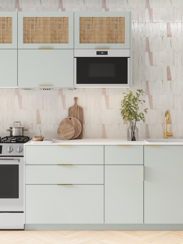 plum living Küche Grün 01 - Amandier grisé