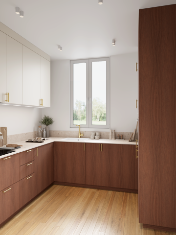 plum living Kitchen Natural Walnut, Beige 05 - Ivoire