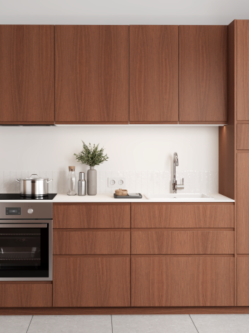 plum living Küche Walnuss Natur