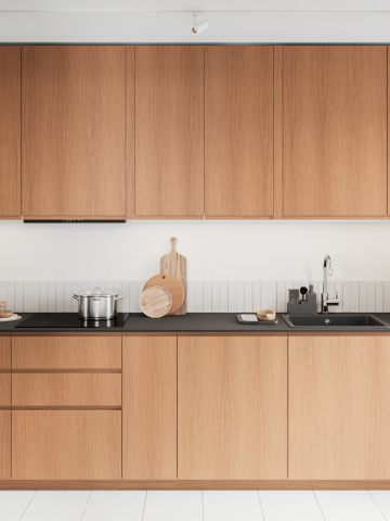 plum living Küche Honig Eiche