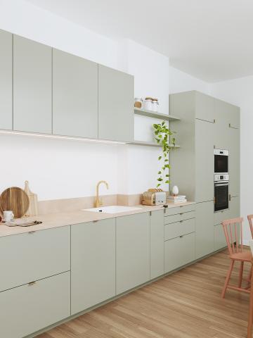 plum living Kitchen Green 01 - Amandier grisé