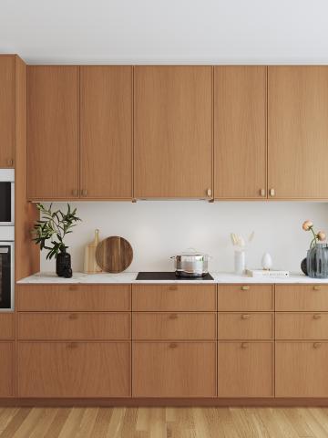 plum living Kitchen Honey oak