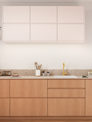 plum living Kitchen Natural Oak, Beige 01 - Beige rosé
