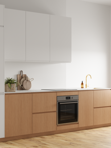 plum living Kitchen Natural Oak, White 01 - Blanc pur