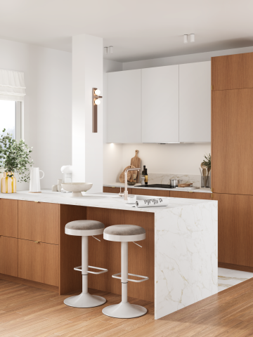 plum living Kitchen Honey oak