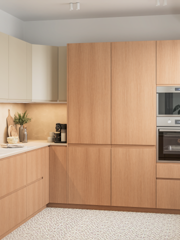 plum living Küche Natureiche, Beige 04 - Lin