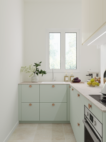 plum living Kitchen Green 01 - Amandier grisé