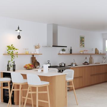 plum living Kitchen Natural Oak