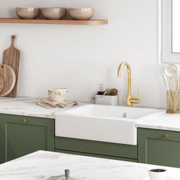 plum living Kitchen Green 03 - Vert de gris, Beige 04 - Lin