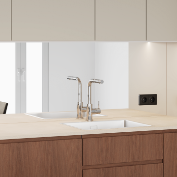 plum living Cuisine Noyer naturel, Lin