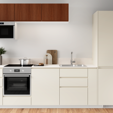 plum living Kitchen Natural Walnut, Beige 05 - Ivoire