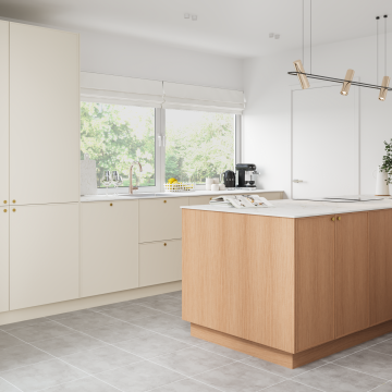 plum living Küche Natureiche, Beige 05 - Ivoire